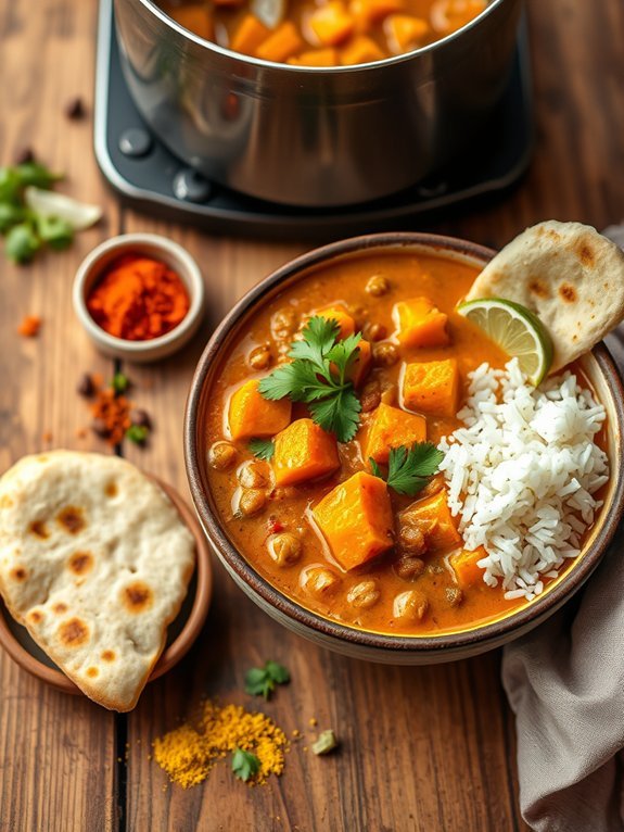 flavorful lentil sweet potato dish