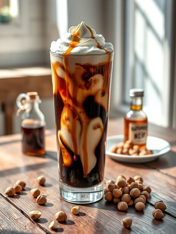 flavorful nutty coffee beverage