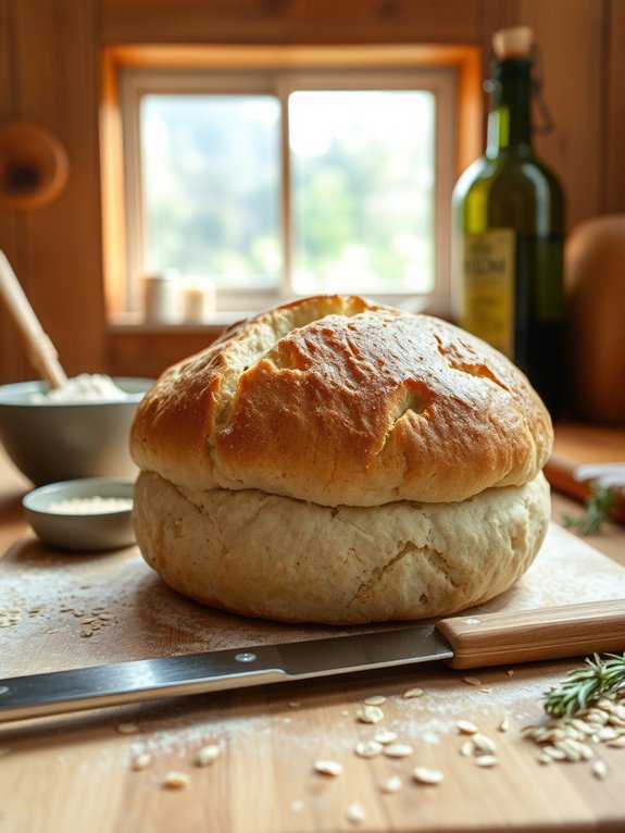 fluffy gluten free oat bread