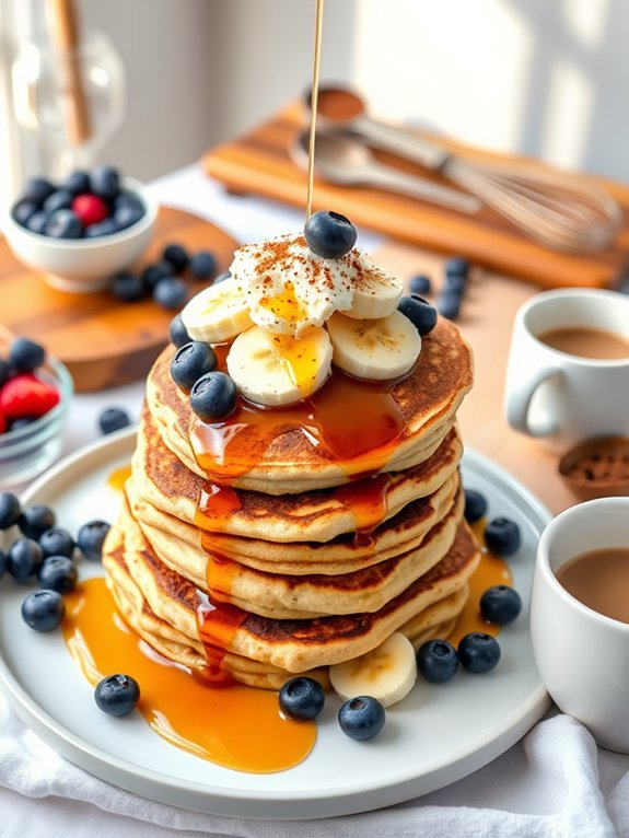 fluffy greek yogurt pancakes