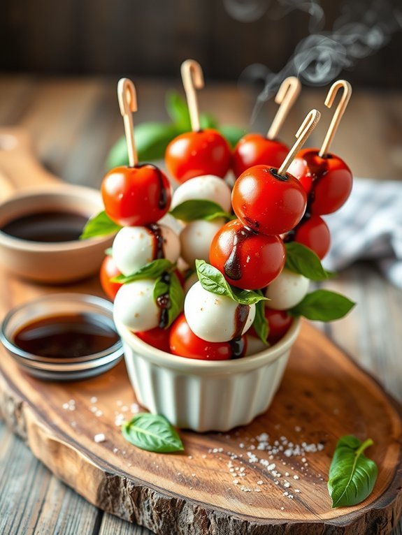 fresh mozzarella tomato basil