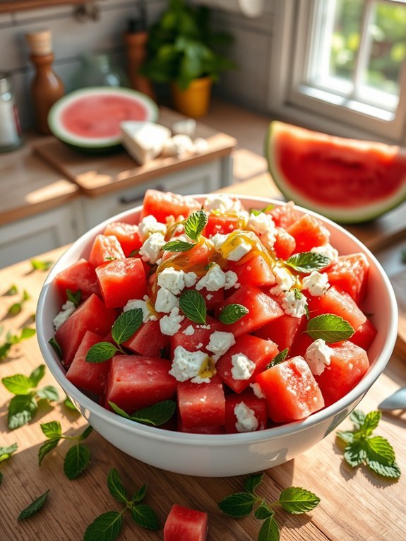 fresh tangy summer salad