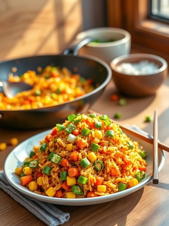 fried rice with vegetables