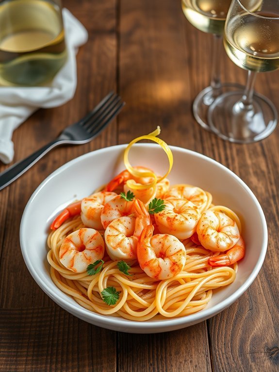 garlic butter shrimp dish