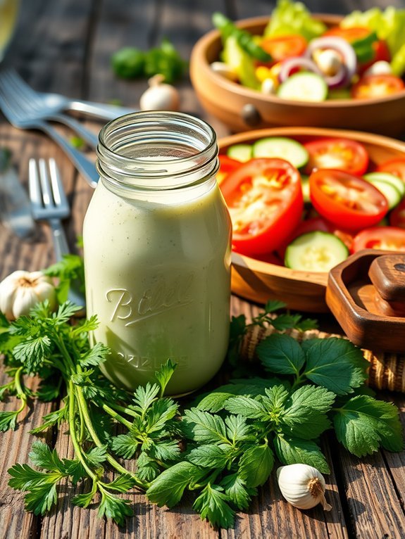 garlic herb salad dressing