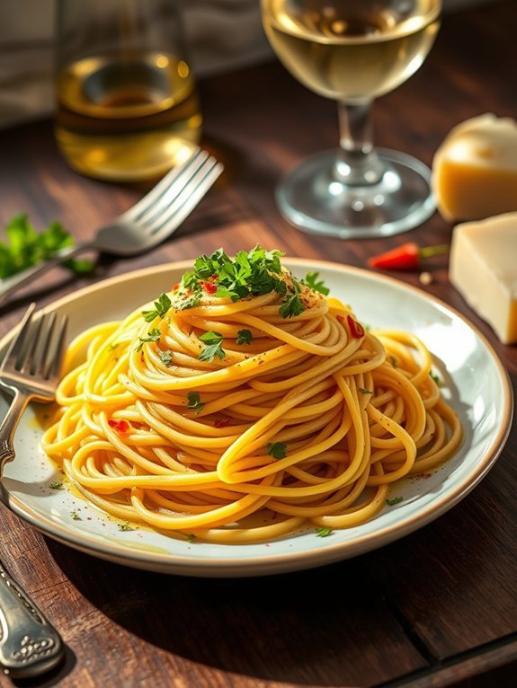 garlic olive oil spaghetti