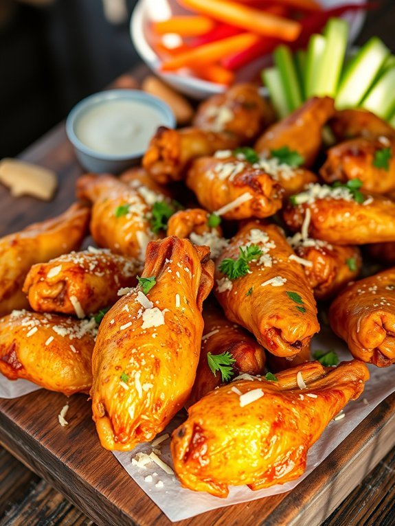 garlic parmesan chicken wings