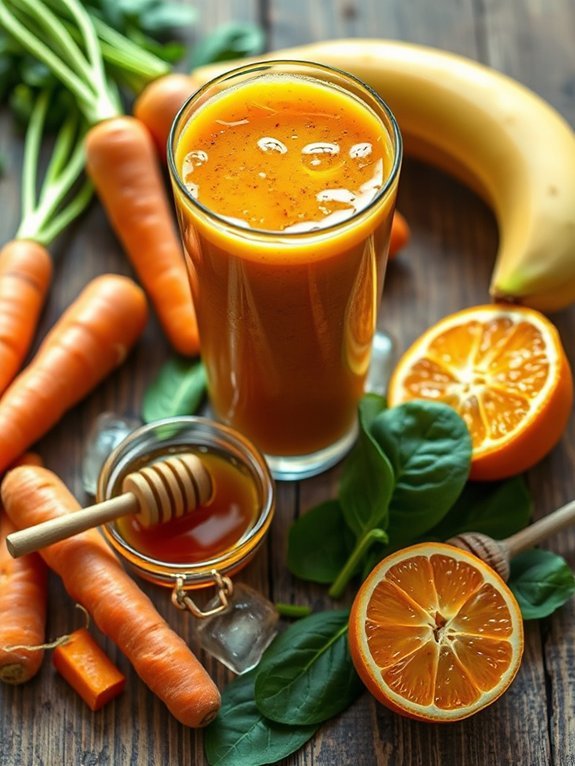 ginger infused carrot smoothie recipe