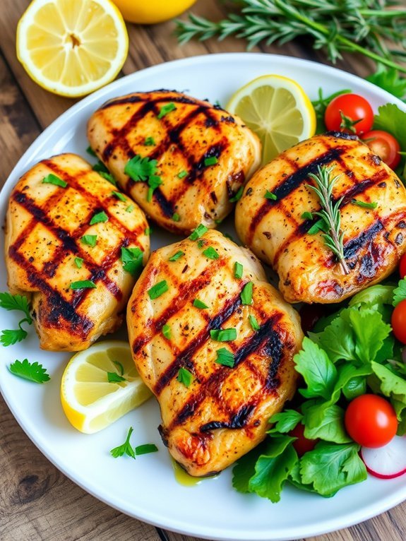 grilled chicken with lemon herbs