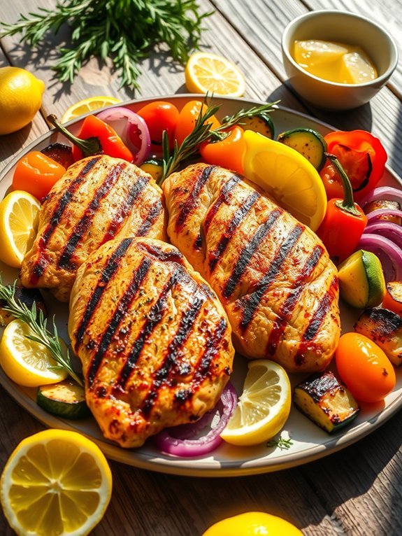 grilled chicken with lemon herbs