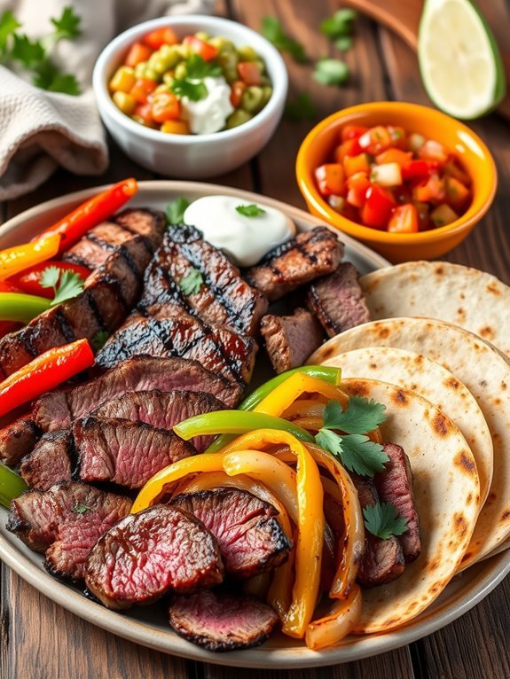 grilled steak fajitas recipe