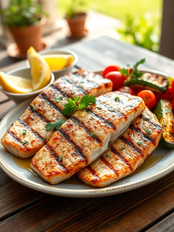 grilled swordfish with mediterranean flavors