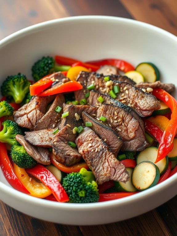 healthy beef vegetable stir fry