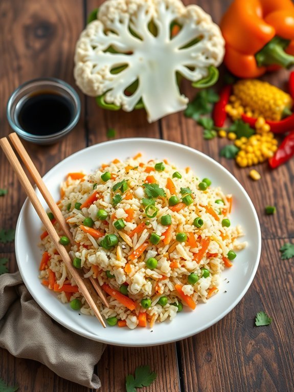 healthy cauliflower rice dish