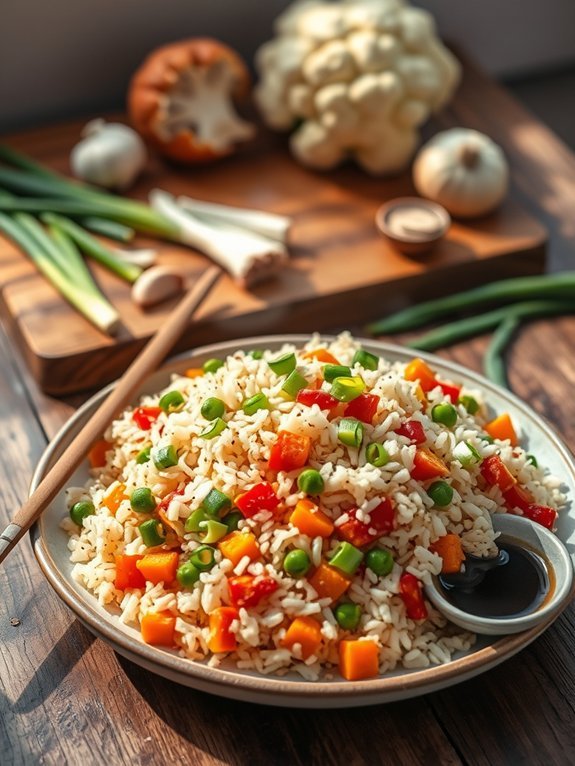 healthy cauliflower rice dish