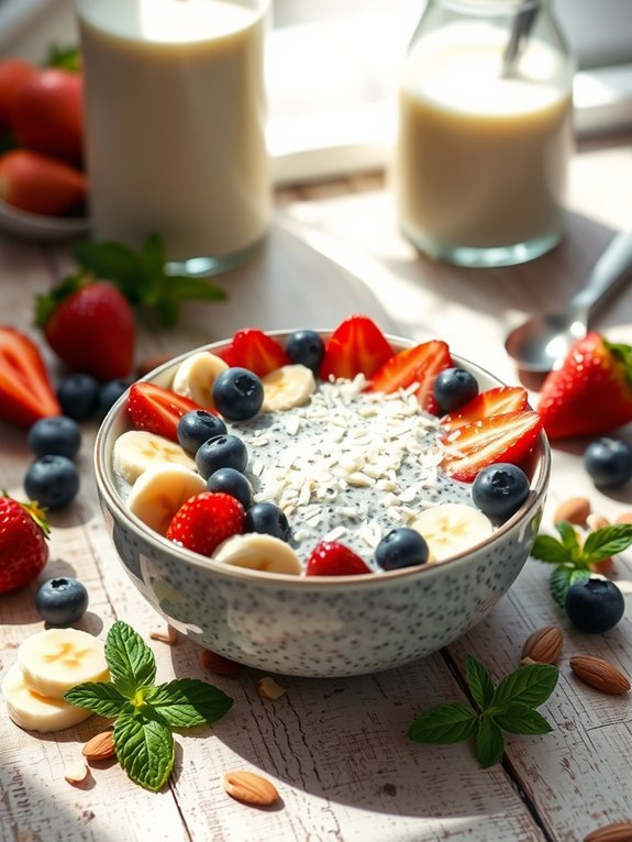 healthy chia seed dessert