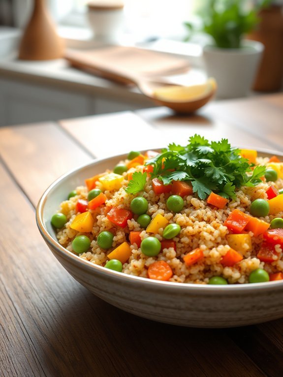 healthy grain and vegetable dish