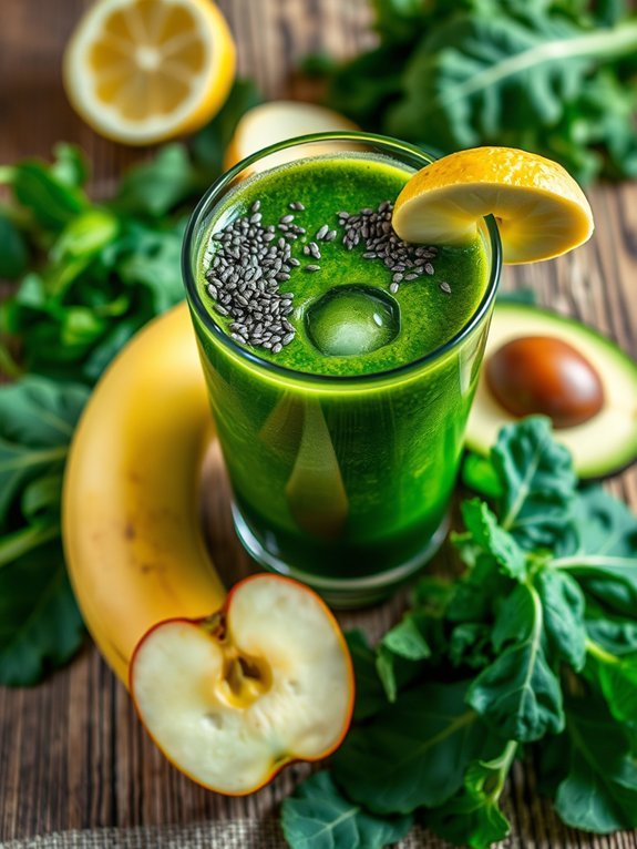 healthy green detox smoothie