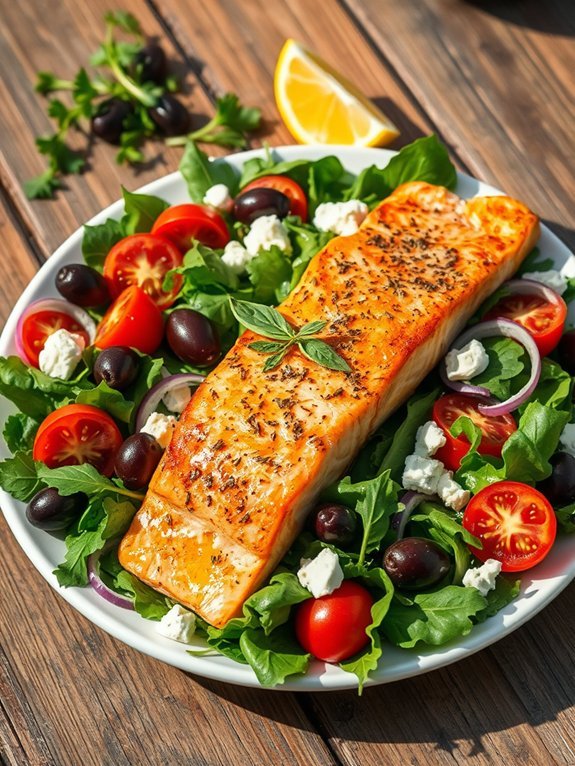 healthy mediterranean salmon dish