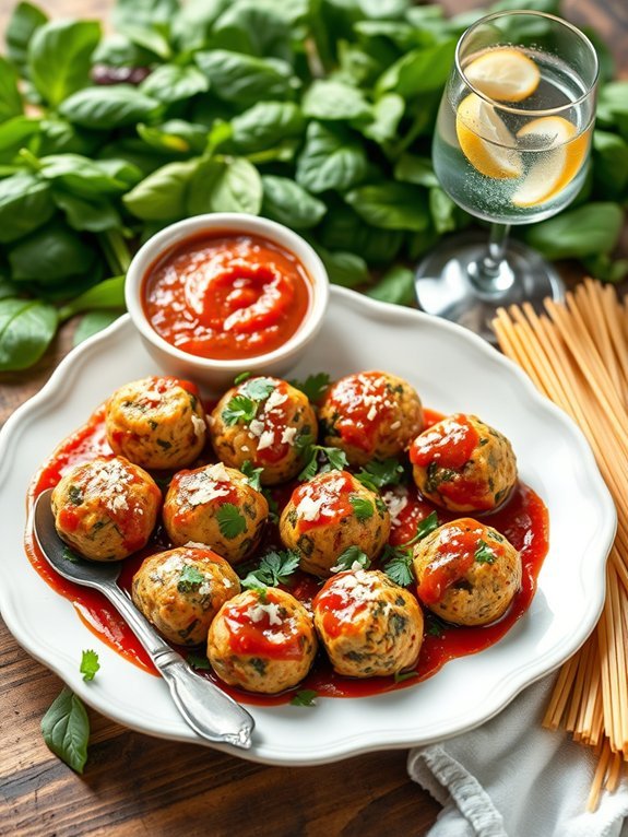 healthy turkey spinach meatballs