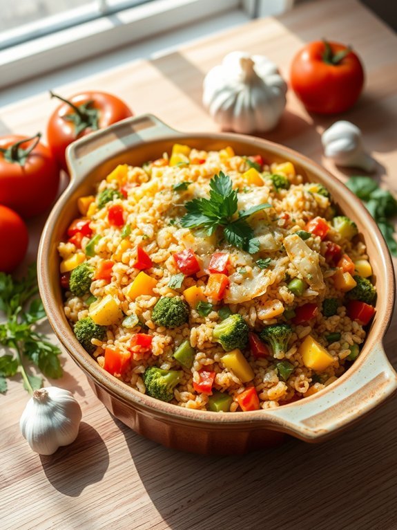 healthy vegetable rice dish