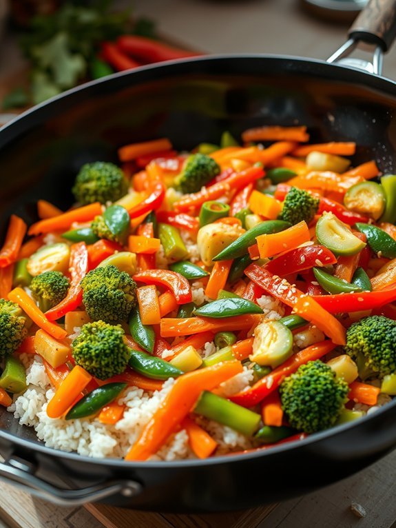 healthy vegetable rice dish