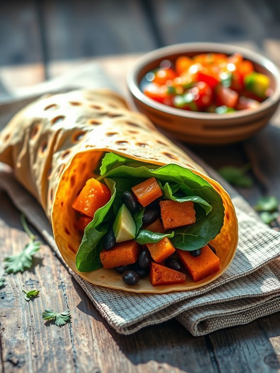 healthy vegetarian wrap recipe