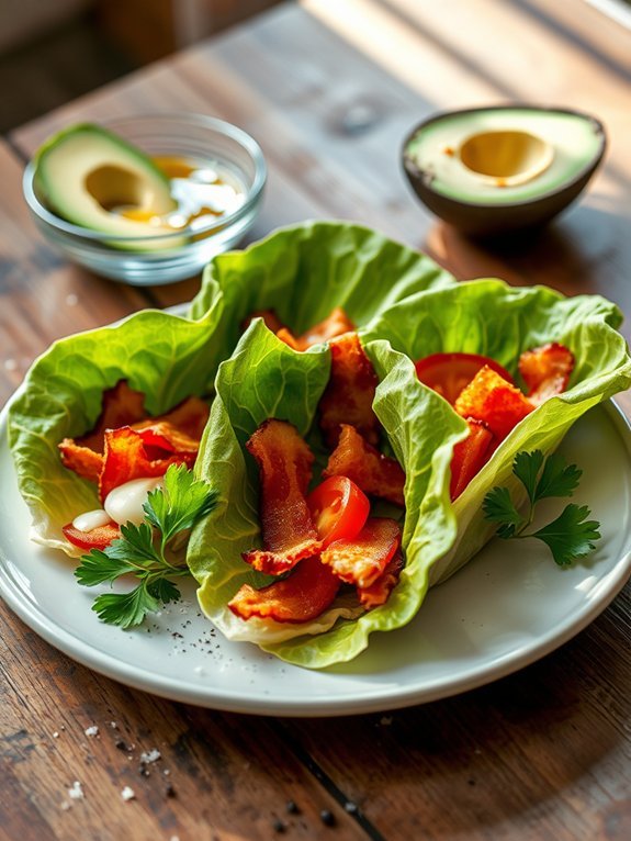 healthy wrap with bacon