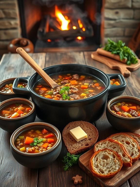 hearty beef barley soup