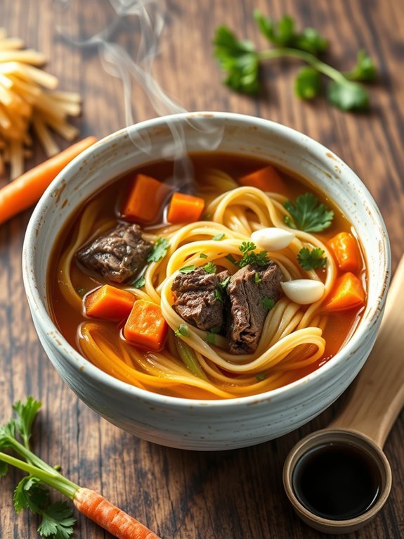 hearty beef noodle soup