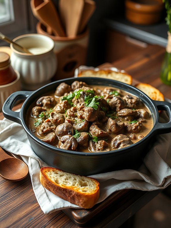 hearty beef stroganoff stew