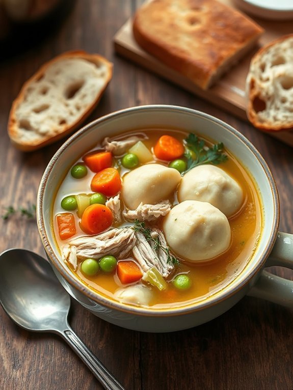 hearty chicken dumpling soup