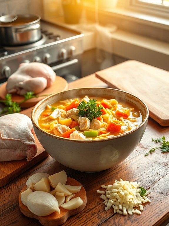 hearty chicken noodle soup