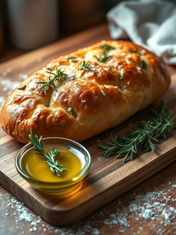 homemade rosemary focaccia bread