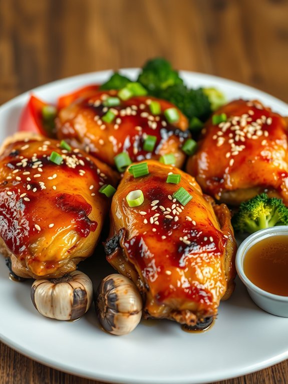 honey garlic chicken thighs