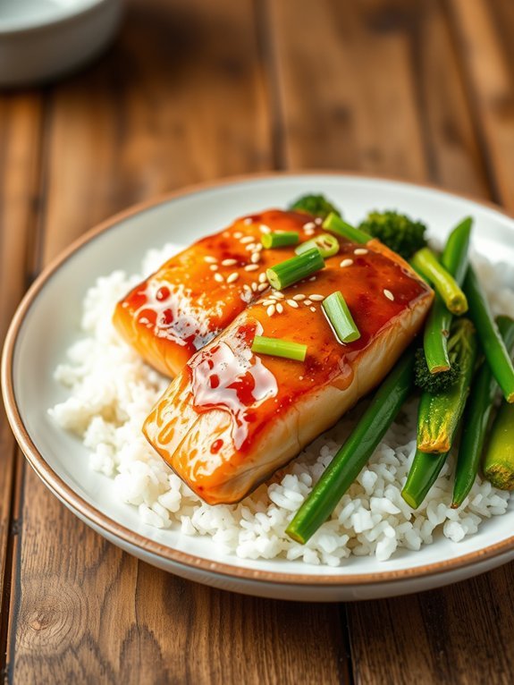 honey garlic glazed salmon