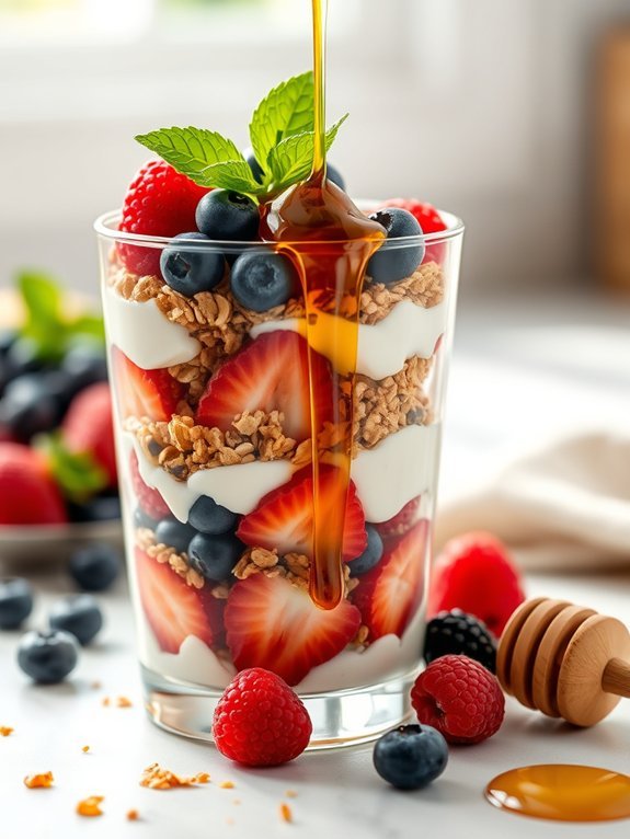 honey granola yogurt parfait