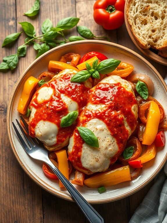 italian chicken with peppers