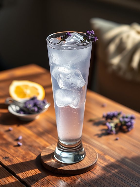 lavender infused gin cocktail