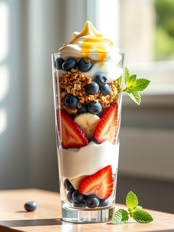 layered fruit yogurt treat