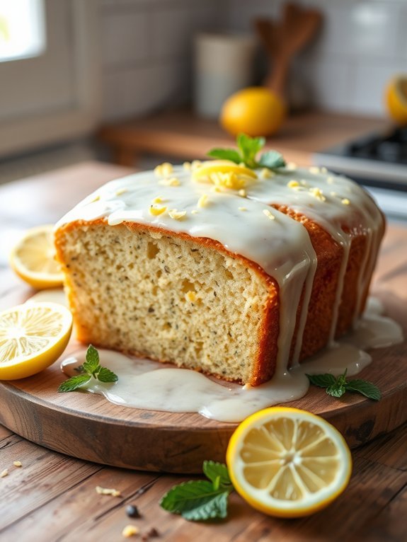 lemon flavored poppy seed cake