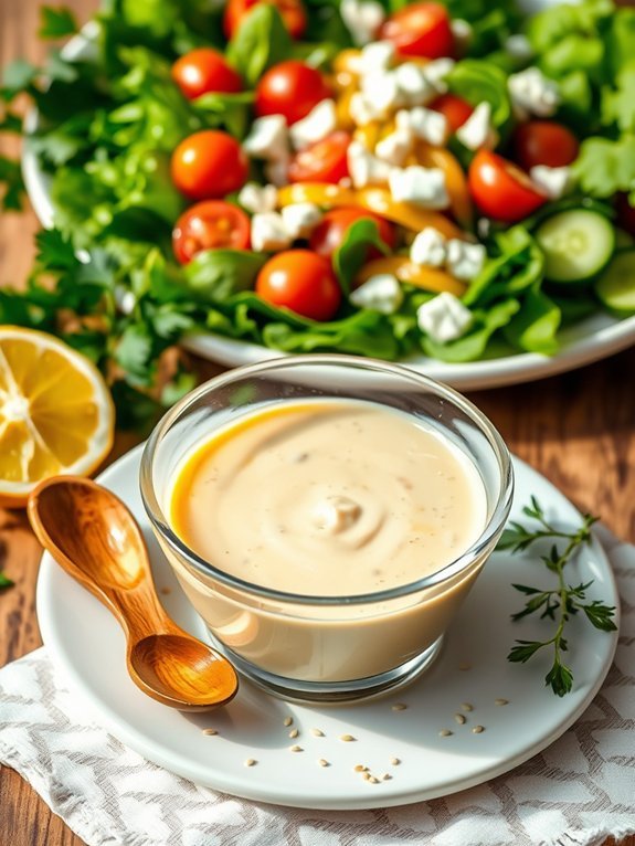 lemon infused tahini sauce