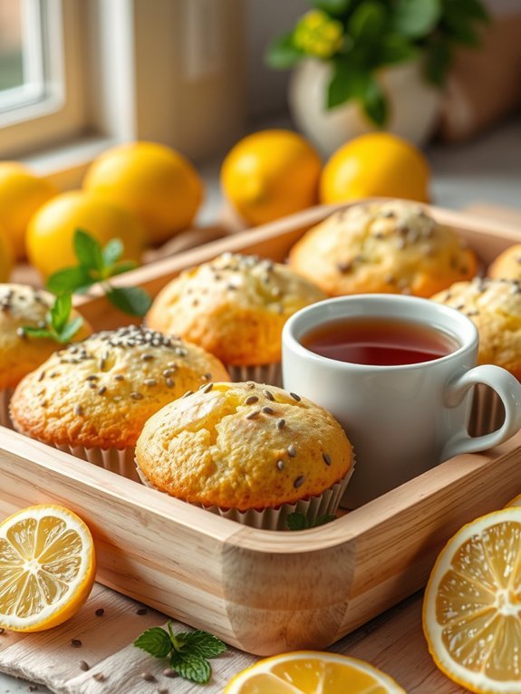 lemon poppy seed muffins