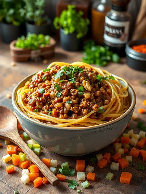 lentil and walnut sauce