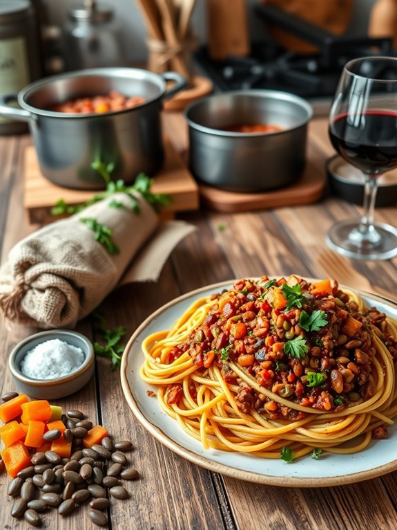 lentil based pasta sauce recipe