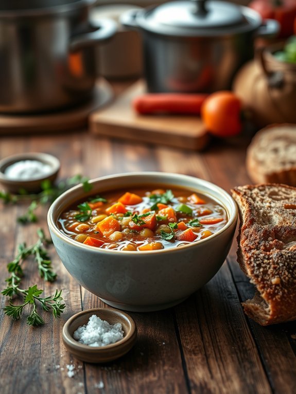 lentil soup with vegetables