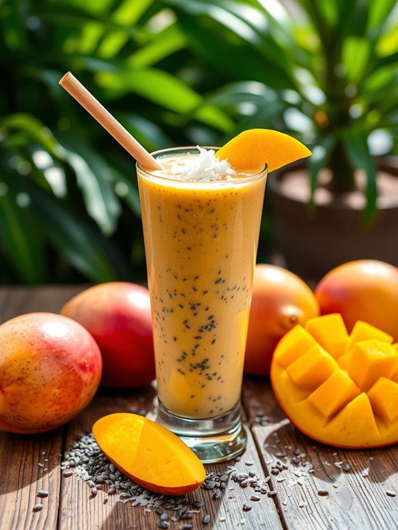 mango coconut chia delight