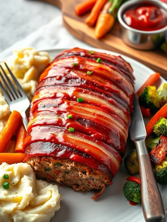 meatloaf encased in bacon