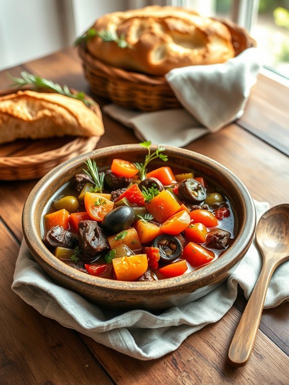 mediterranean flavored beef stew