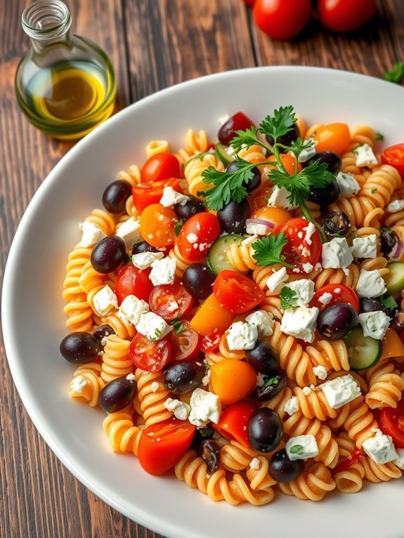 mediterranean inspired pasta dish